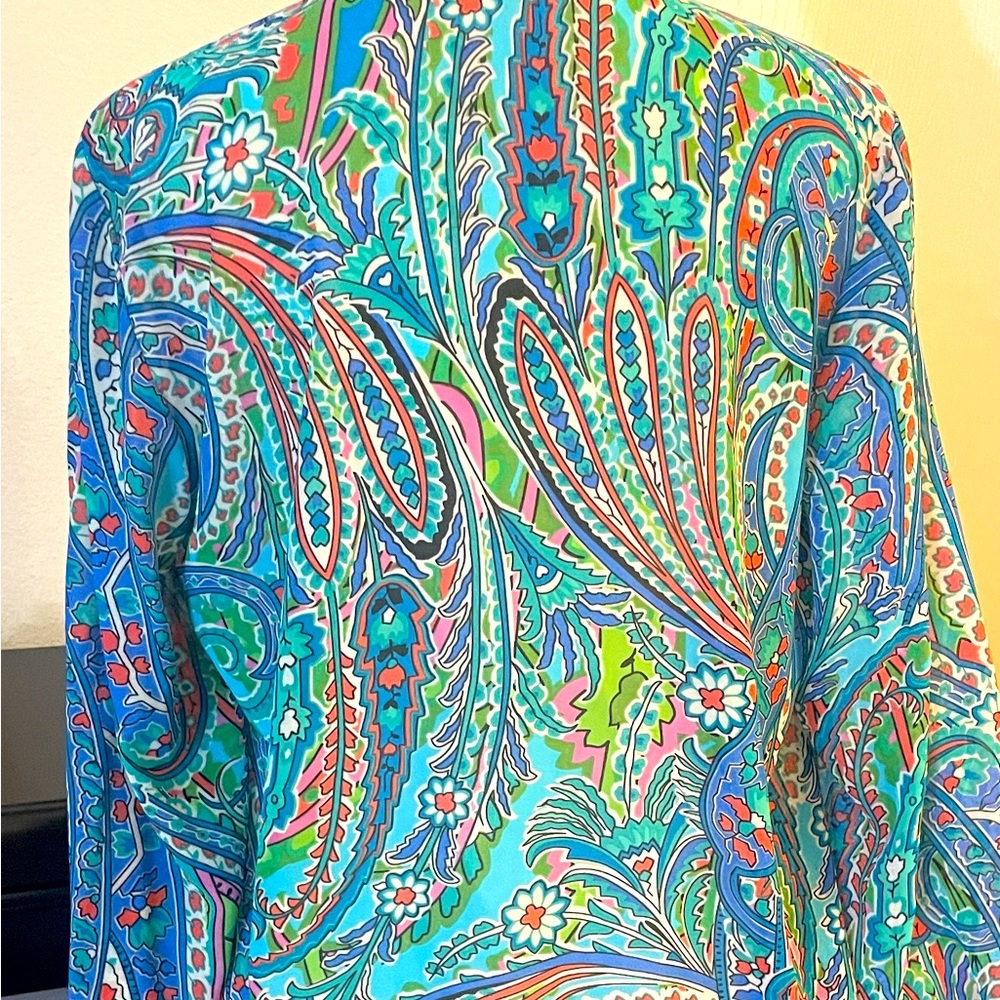 Spense, Printed Button Down Shirt, Size Large, Mu… - image 3